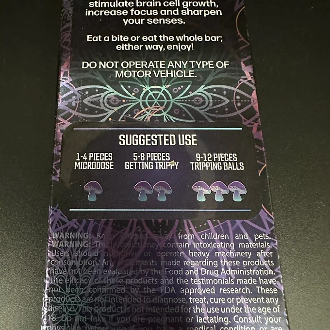 Shroomylicious Chocolate 5g Bars