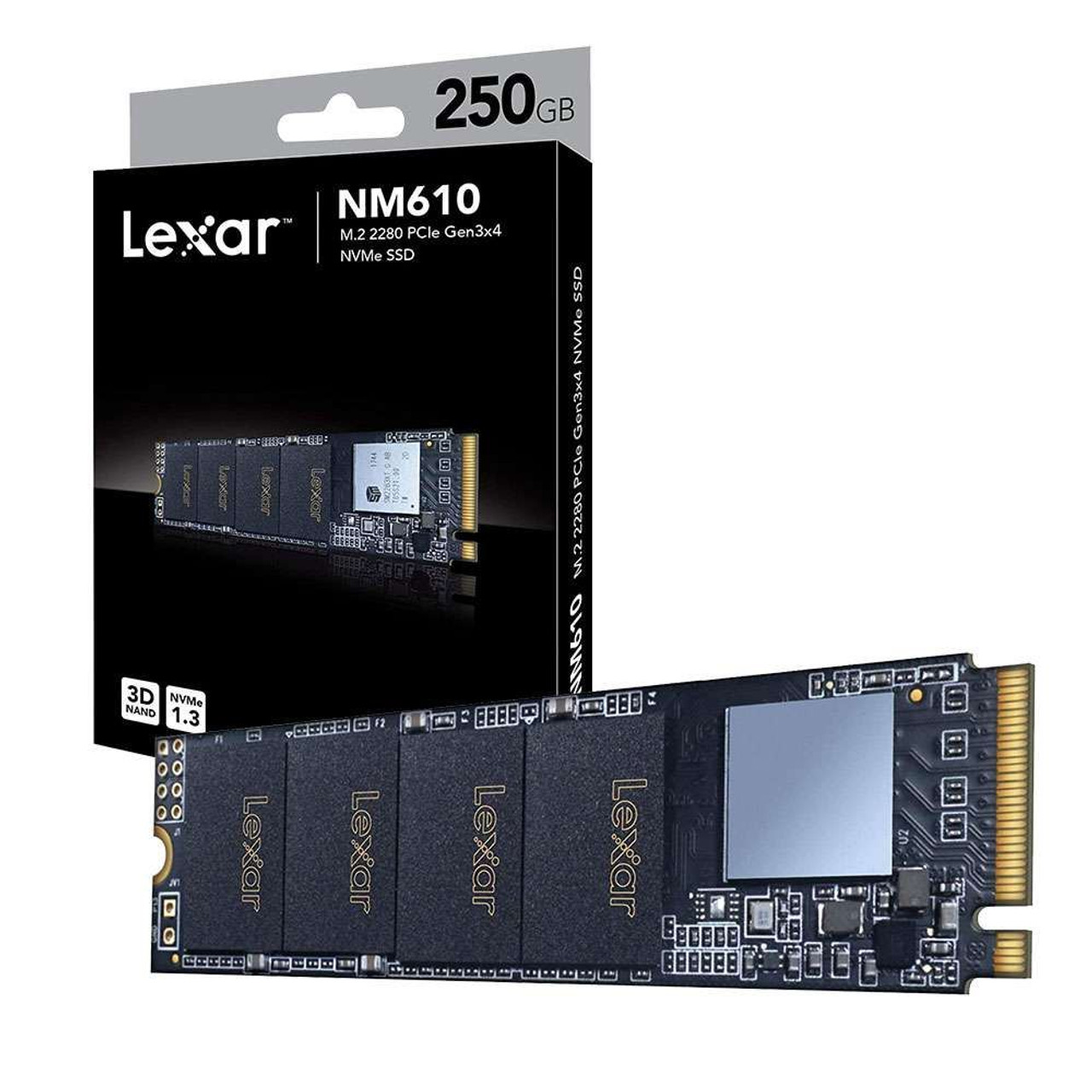 Lexar NM610 250GB M.2 2280 PCIe Gen3x4 NVMe SSD Drive - Flashmemo