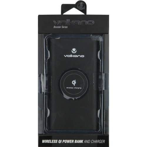 Volkano Booster Series Powerbank and wireless QI charger, 8000mAh