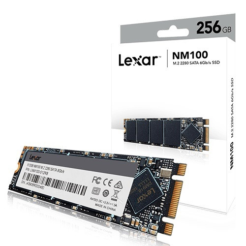 Lexar NM100 256GB 2280 SSD Drive SATA 6Gb/s1