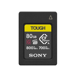 Sony 80GB G Series Tough Cfexpress Type A card 800MB/s Sony 80GB G Series Tough Cfexpress Type A card 800MB/s