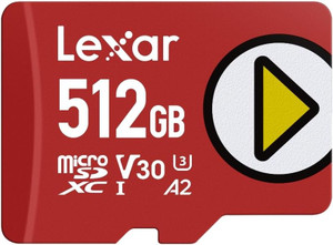 Lexar Play 512GB MicroSDXC card, U3, V30, A2, 205MB/s