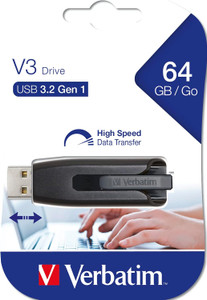 Verbatim V3 64GB USB 3.2 USB 3.0 Drive