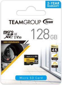 Teamgroup High Endurance 128GB MicroSDXC Card, V30, U3, A1