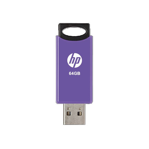 HP 64GB USB Flash Drive Capless Design v212w Purple