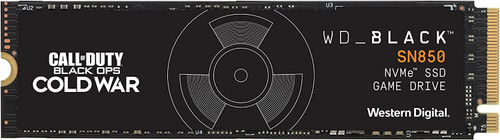 WD 1TB Black SN850 PCIe Gen 4 NVMe SSD Internal with Call of Duty B.O. Coldwar, 7000MB/s