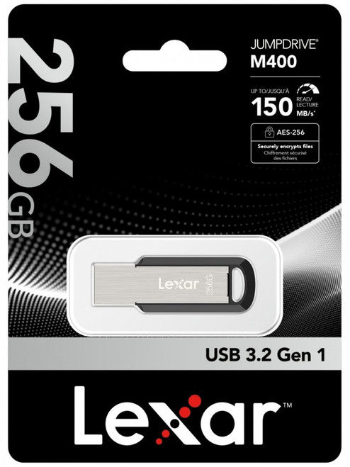 Lexar 256GB Jump Drive M400 Metal Casing, USB 3.2