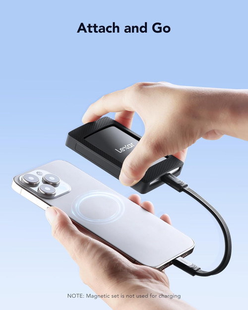 Lexar 2TB SL500 Portable SSD with Magnetic Set , 2000MB/s