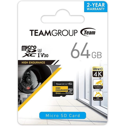 Teamgroup High Endurance 64GB MicroSDXC Card, V30, U3, A1