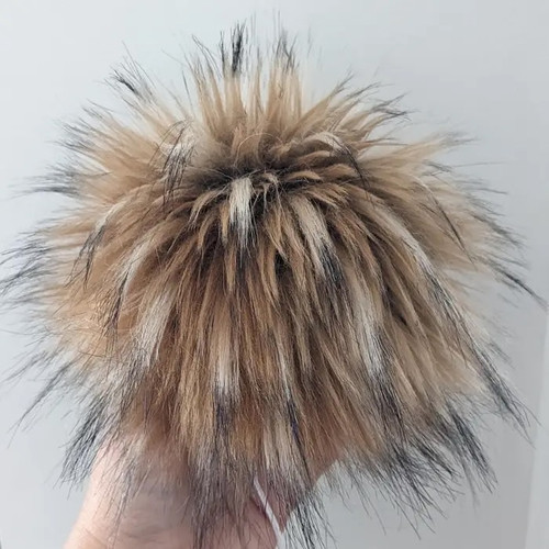 7" Detachable Faux Fur Pom Pom