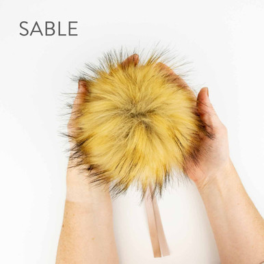 Faux Fur 6" Pom Poms