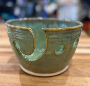 Medium Green Jade Yarn Bowl