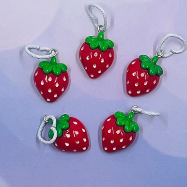 Stitch Markers - Strawberries