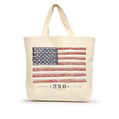 American Flag Anniversary Large Tote (250th)