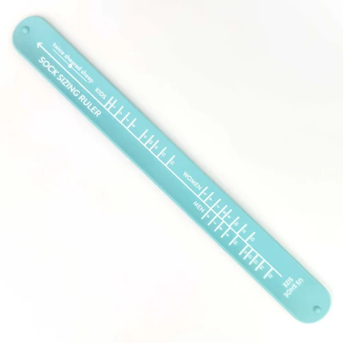 Sock Sizing Ruler - Sock Knitting Bracelet Ruler - Sea Glass