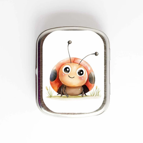 Stitch Marker Storage Tin - Ladybug