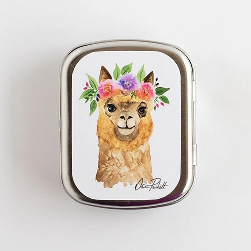 Large Stitch Marker Tin - Alpaca