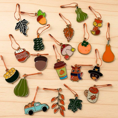 Autumn Bliss Stitch Markers - Set o 8