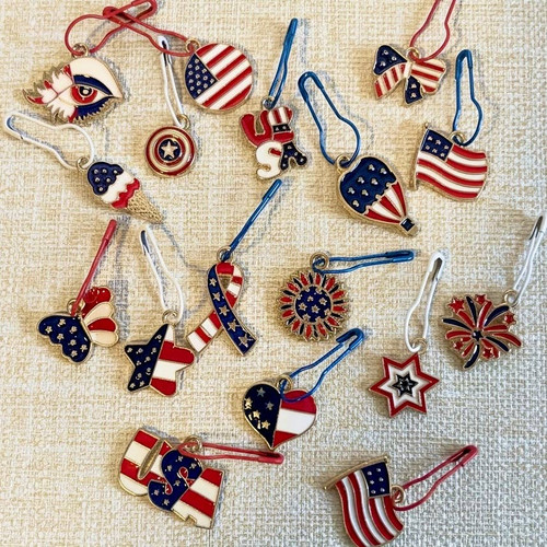 Happy 250th Stitch Markers 