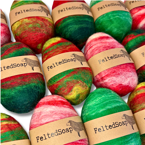 Felted Soap Christmas Holiday Unique Gift Stocking Stuffer