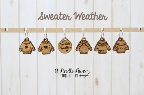 Sweater Weather - Stitch Markers (set of 6)