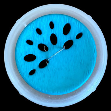 Blue with Oval Holes 23mm - Dill Button 318628