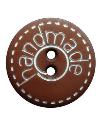 "handmade" brown 18mm - Dill Button 261407