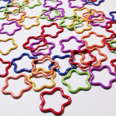 Star Loops Knitting Stitch Markers, Set of 10