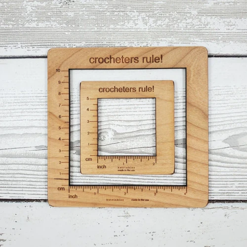 Gauge Swatch Ruler Crochet