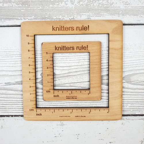 Gauge Swatch Ruler Knitting