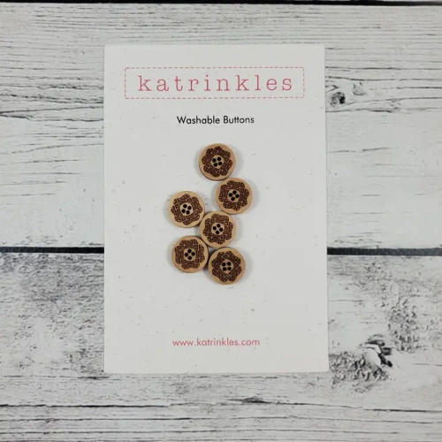 Mosaic Buttons | 5/8" - Card of 6 Buttons