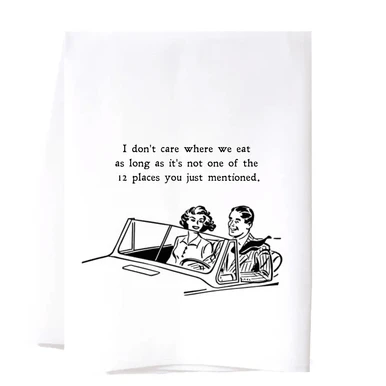 Where We Eat Flour Sack Towel