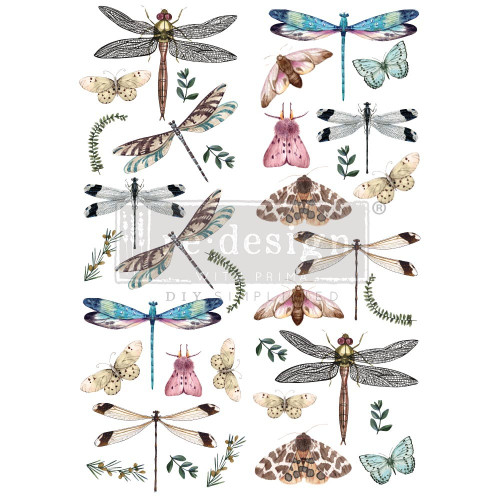 Decor Transfer Riverbed Dragonflies