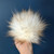 7" Detachable Faux Fur Pom Pom