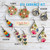 Make your own embroidered wooden earrings kit