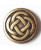 Metal Celtic Knot - 23mm - Dill Button 331147
