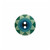 Kaffe Fassett Printed Button - 15mm - Dill Button 261403