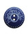 "handmade" blue 18mm - Dill Button 261408