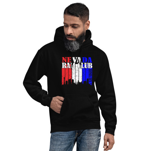 Las Vegas Skyline RW&B Unisex Hoodie 