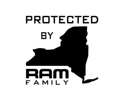 NY Protected By Ram Family Decal