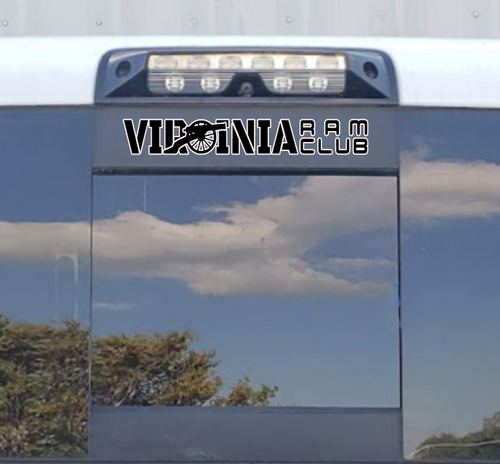 Virginia 3rd Brake Light decal  2-Color Layered Design 