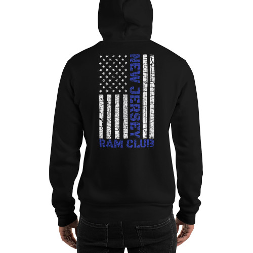 Blue Support line Unisex Hoodie (Front & Back)