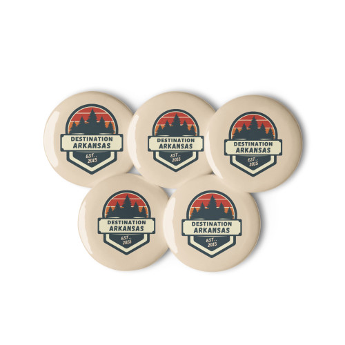 Set of 5 pin buttons