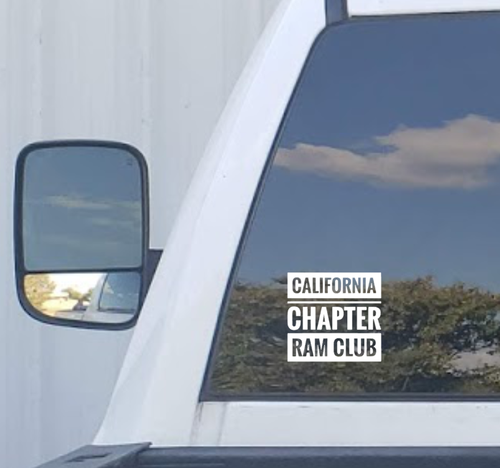 California Ram Club - Chapter Decal