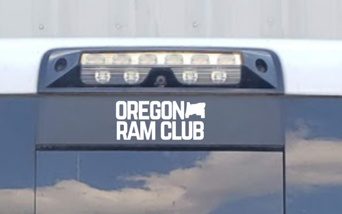 Oregon Ram Club (ORRC) Small Name Decal