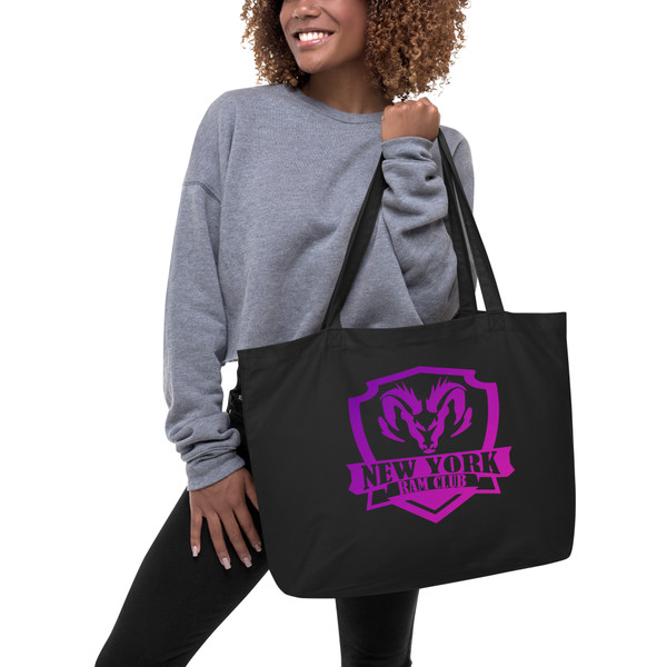 NY Ram Club large tote bag (Front & Back Design)