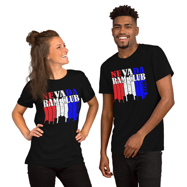 Reno Skyline RW&B Unisex T-Shirt (Front Only)