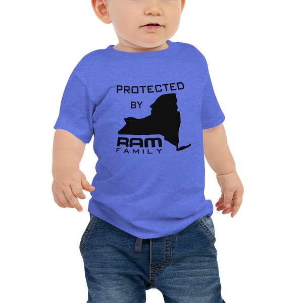 NY Protected By: Baby Jersey Short Sleeve Tee