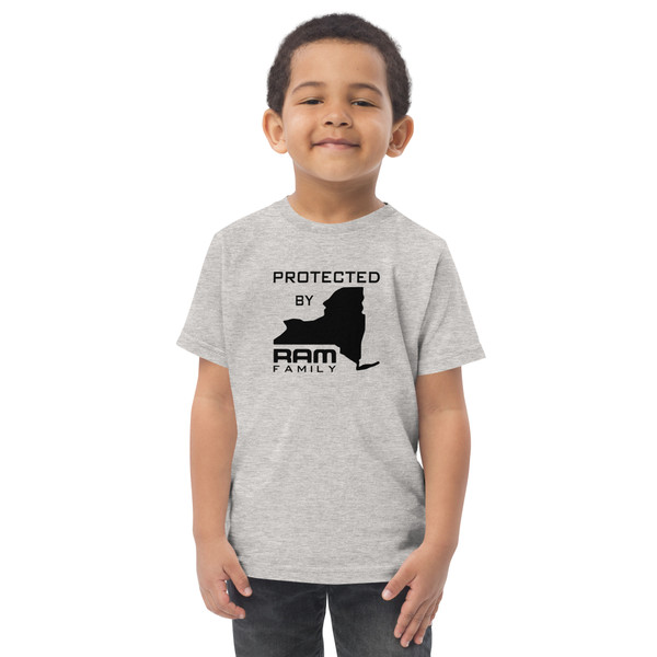 NY Protected By: Toddler jersey t-shirt