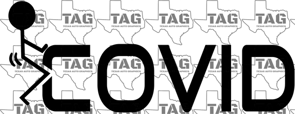F-Covid Small Decal